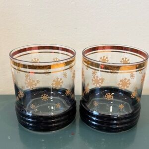 Vintage MCM Sakura Sue Lipkin Cocktail Glasses - Set of 2